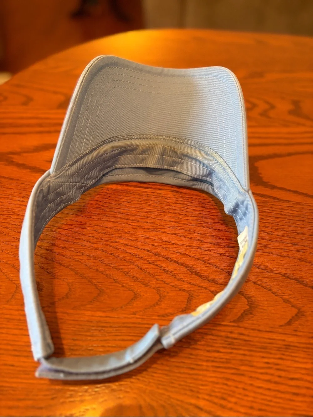 Light Blue Golf Visor with Embroidered Masters Map Patch